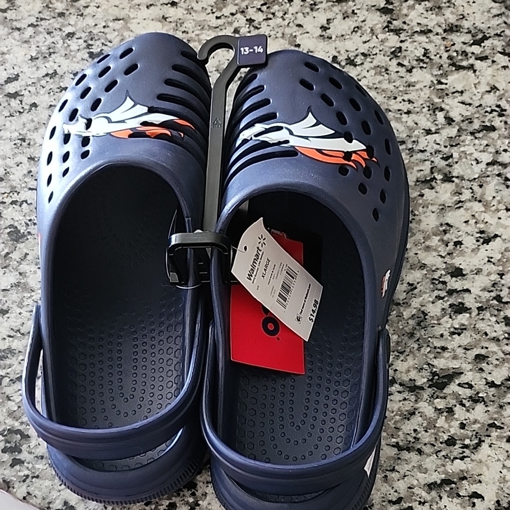 NFL Blue Sandals Comfortable Flip Flops